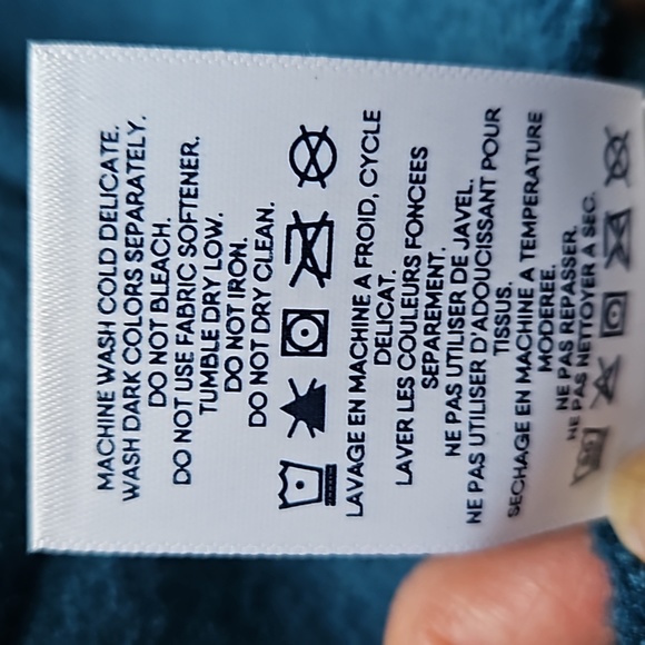 Land's End Teal coat - Picture 8 of 8